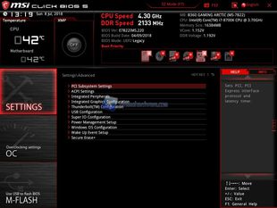 MSI B360 Arctic BIOS 4